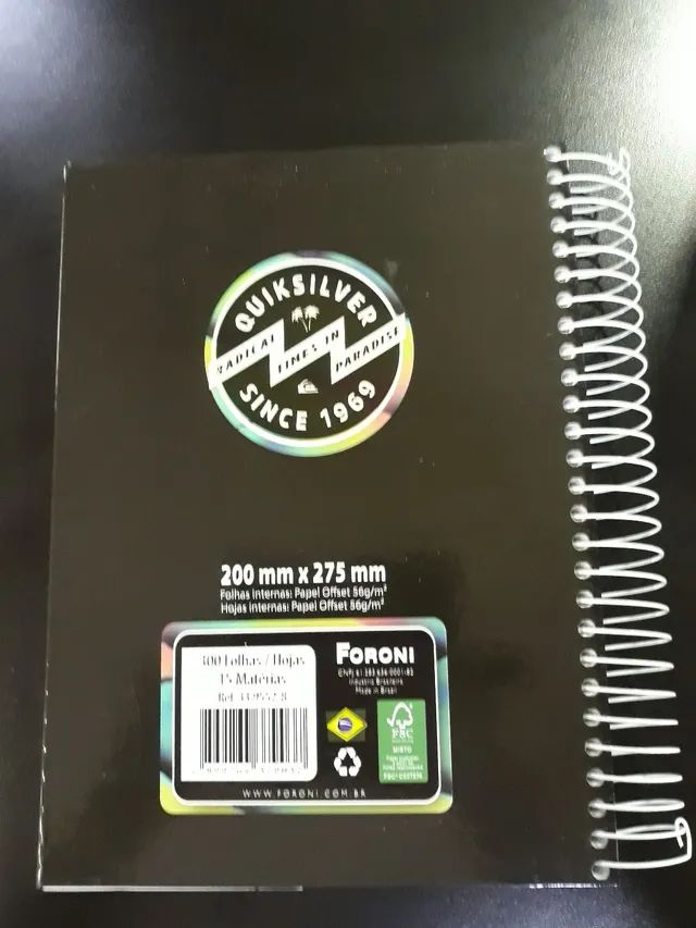CADERNO QUIKSILVER 20 mt - Foto 3