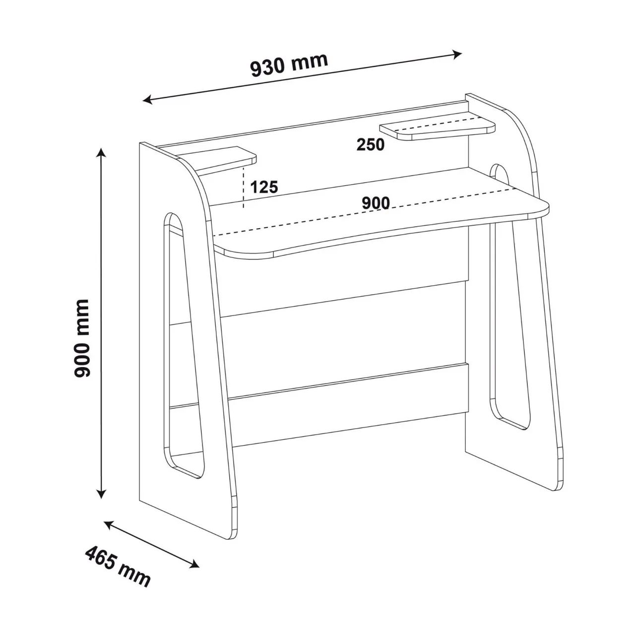 Mesa para computador branca ou cores a escolher  - Foto 3