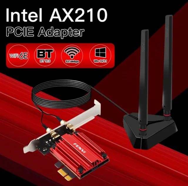 Adaptador Placa Pcie Wifi 6e Bluetooth 5.3 Fenvi Axe3000 Pro - Foto 4