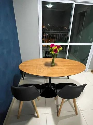 Mesa Saarinen MDF louro freijó 1.60x90  - Foto 2
