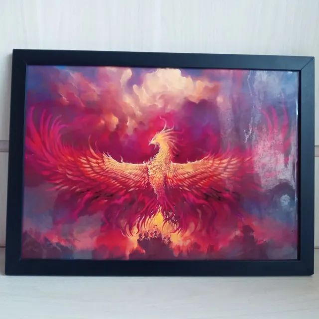Fenix Quadro Poster  45  x  33 Pop  Art Lindo    100 % peça única . - Foto 6