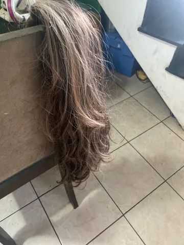 Lace indiana  cabelo misto metade humana e metade sintet65 cm - Foto 2