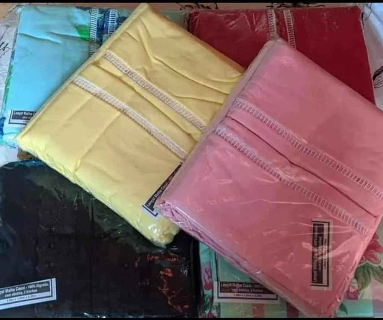 Lindos demais! Lençóis de elástico tamanho casal  - Foto 4