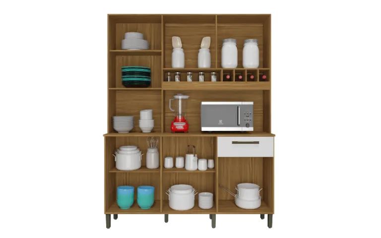Armário de Cozinha 100% MDF c/ 6 Portas Pinot - Foto 4