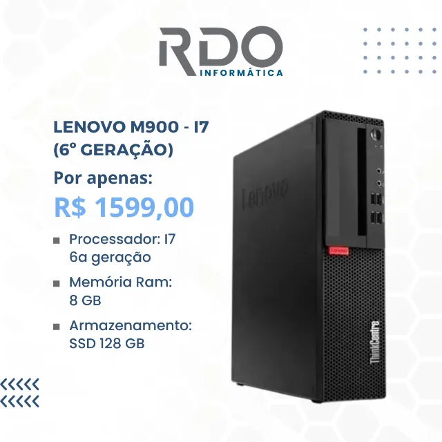 PC I7 Lenovo ThinkCentre para trabalhar