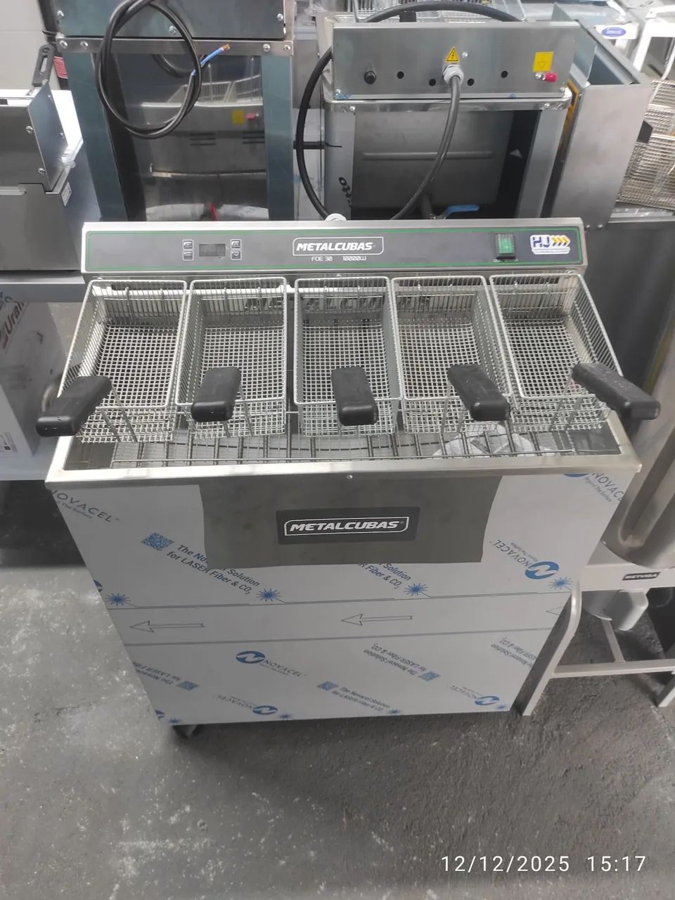 Bh Fritadeira industrial 5 cestos 10mil Wats 