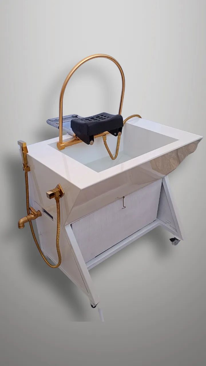 Lavatório terapia capilar head spa cuba em porcelanato  - Foto 4