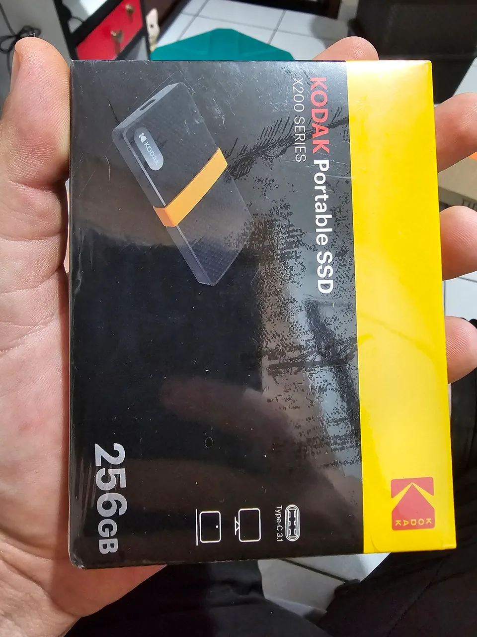 SSD Externo Kodak X200 256GB Novo