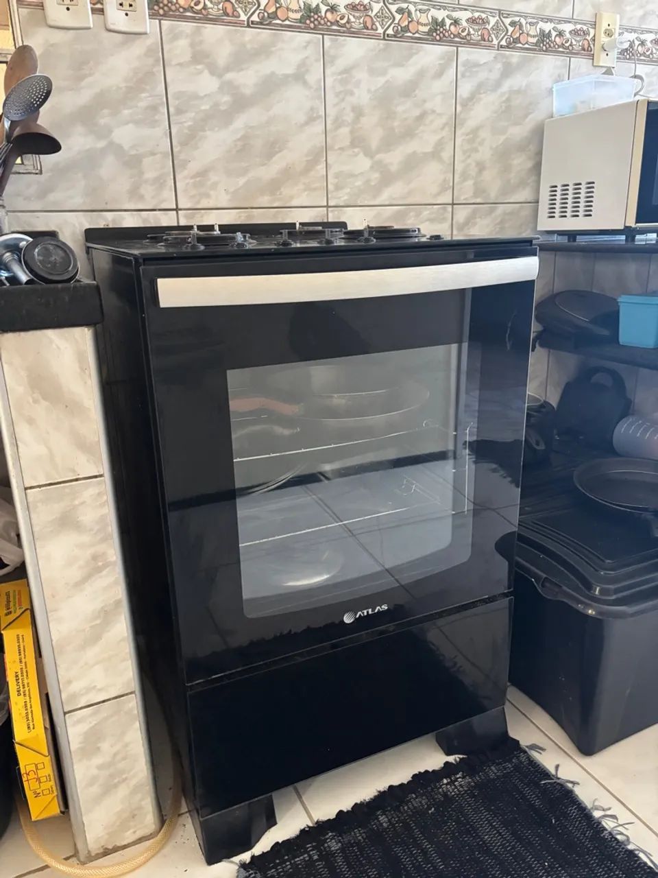 Fogão Atlas 4 Bocas Preto - USADO