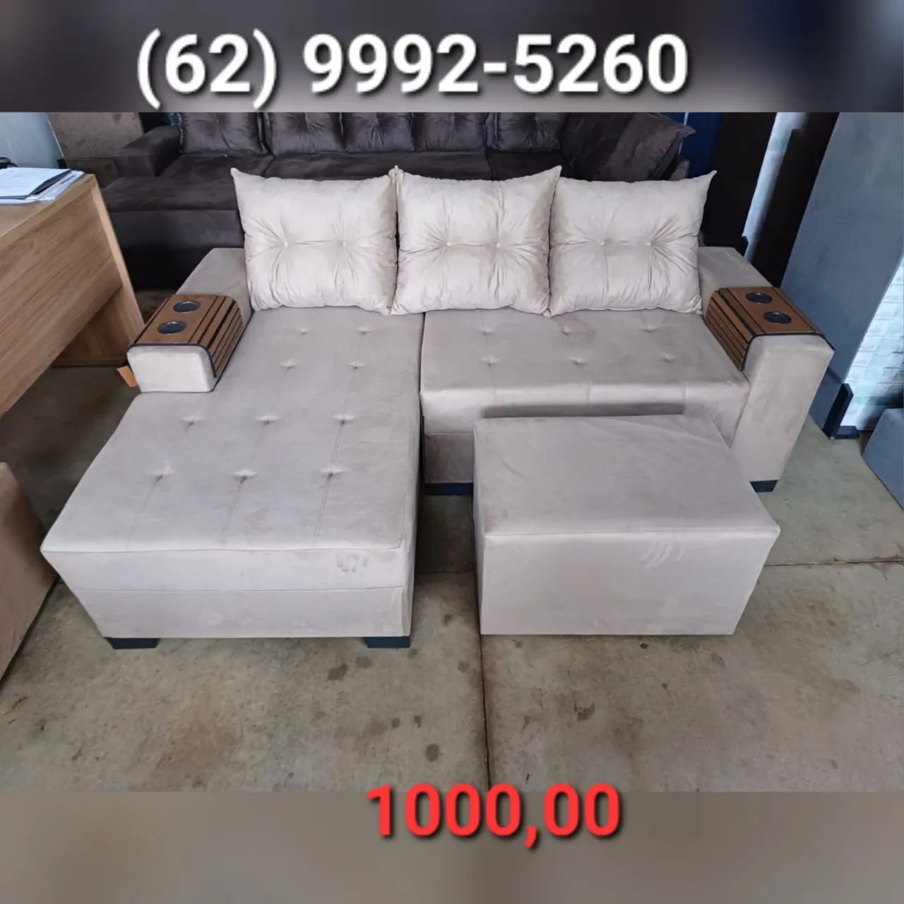 Sofá com entrega grátis em Goiânia e Aparecida de Goiânia?///