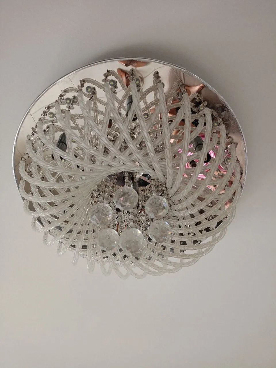 Lustre de Cristal Moderno para Decoração