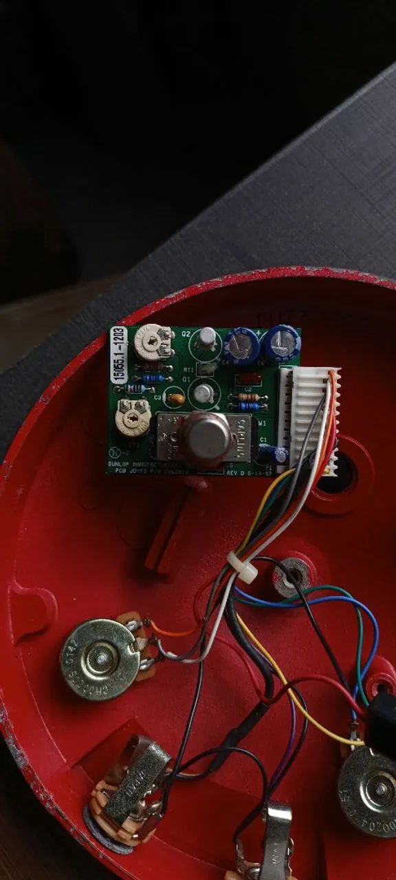 Dunlop Fuzz Face Vermelho Reedição Sem Marca dos Anos 90