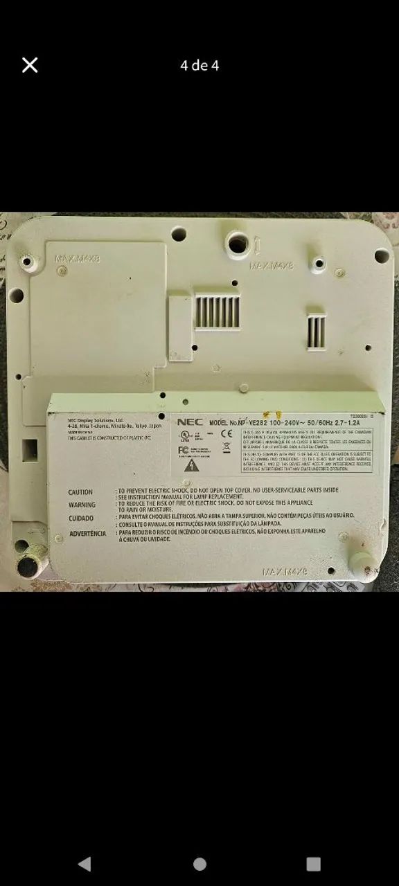 Projetor nec 2800 lumens  - Foto 3