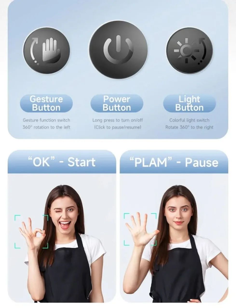? Suporte de Celular com Rastreamento Facial Automático 360° - Modelo P03 - Foto 5