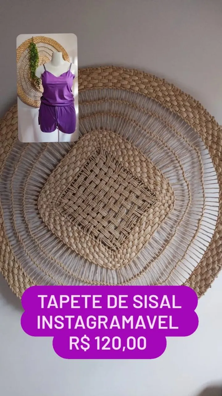 Tapete de Sisal Instagramável