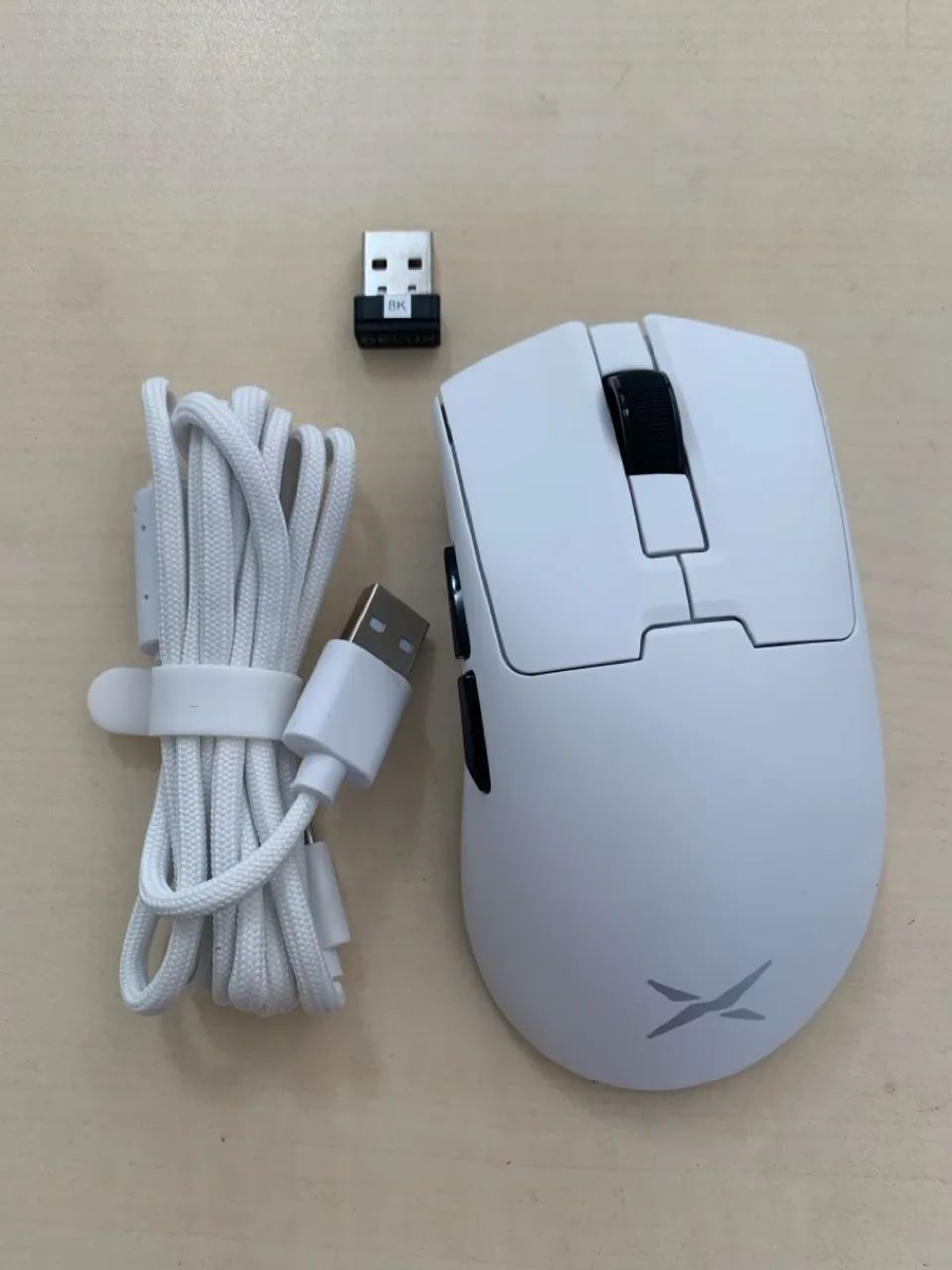 Promoção Delux M900 Pro Mini 8K PAW3395 500mAh Branco Novo ...