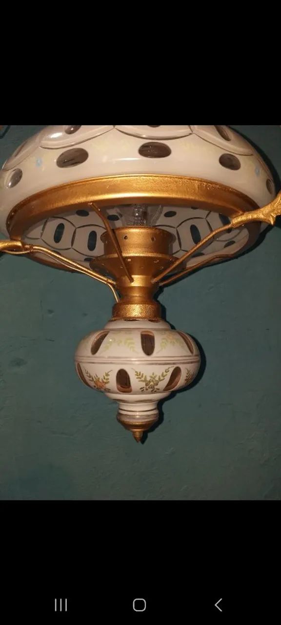 LUSTRE ANTIGO OVERLAY RARIDADE  - Foto 5