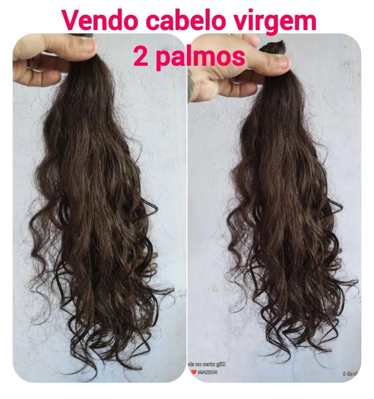 Cabelo Virgem 2 Palmos - Ondulado, 32 centímetros 