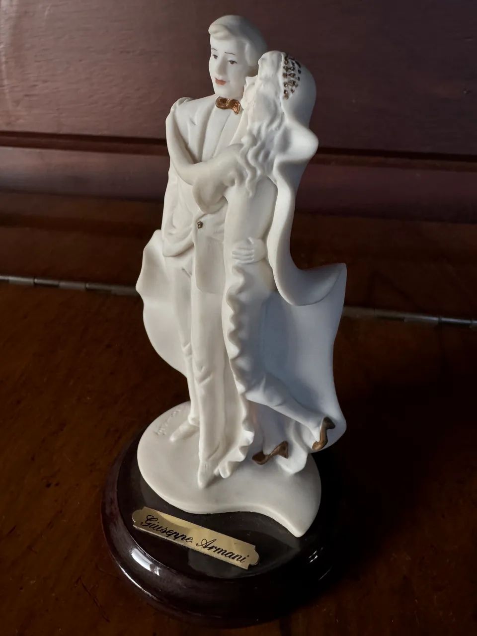 BISCUIT CASAL NOIVOS CAPODIMONTE- GIUSEPPE ARMANI-FLORENCE - Foto 4