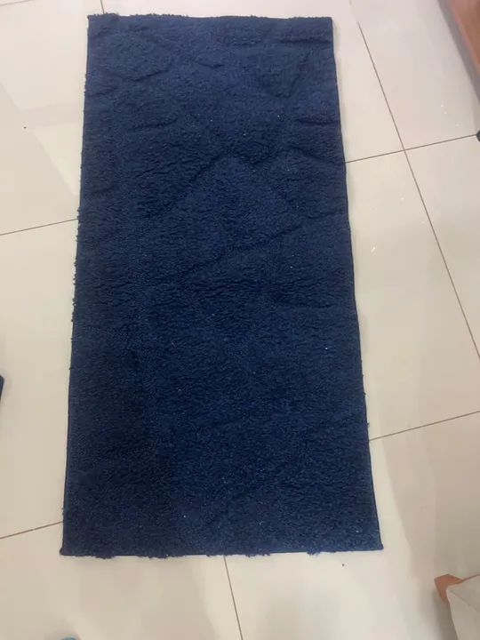 Tapete Felpudo Azul Escuro