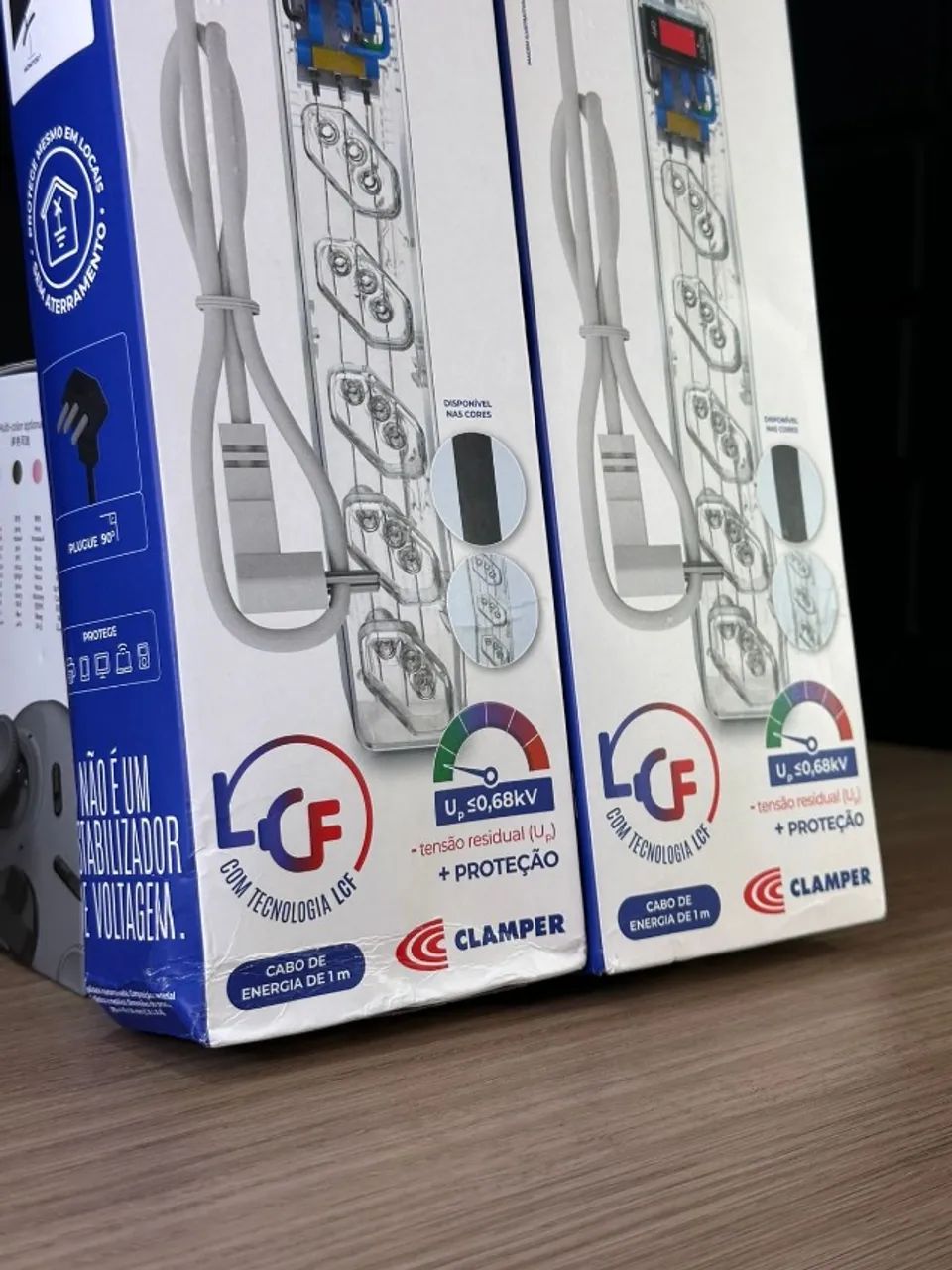 Filtro de Linha iClamper 5 Tomadas  DPS, Proteção contra raios e surtos elétrico - Foto 2