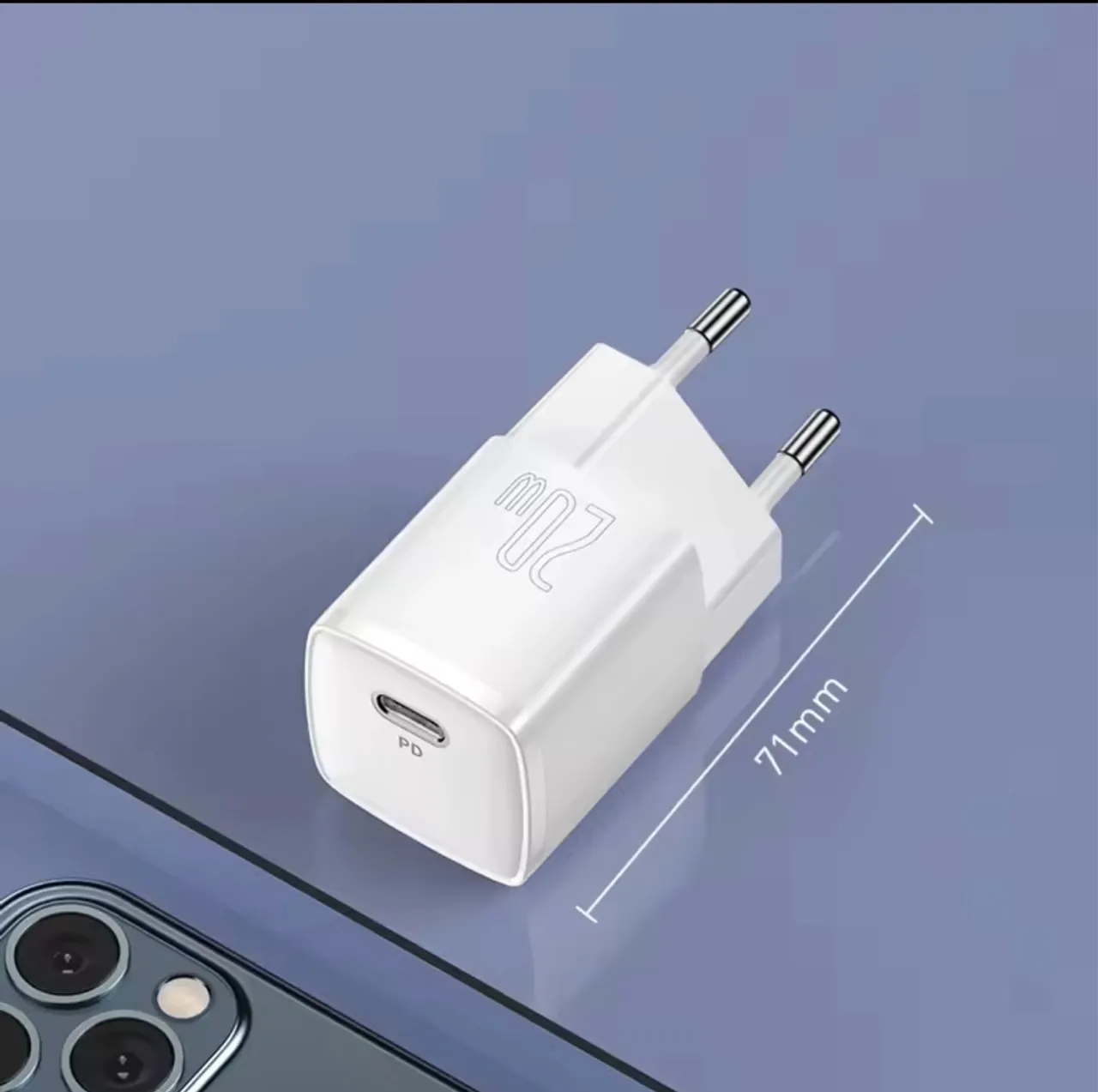 Carregador rápido portátil Ultra Mini 20W Baseus