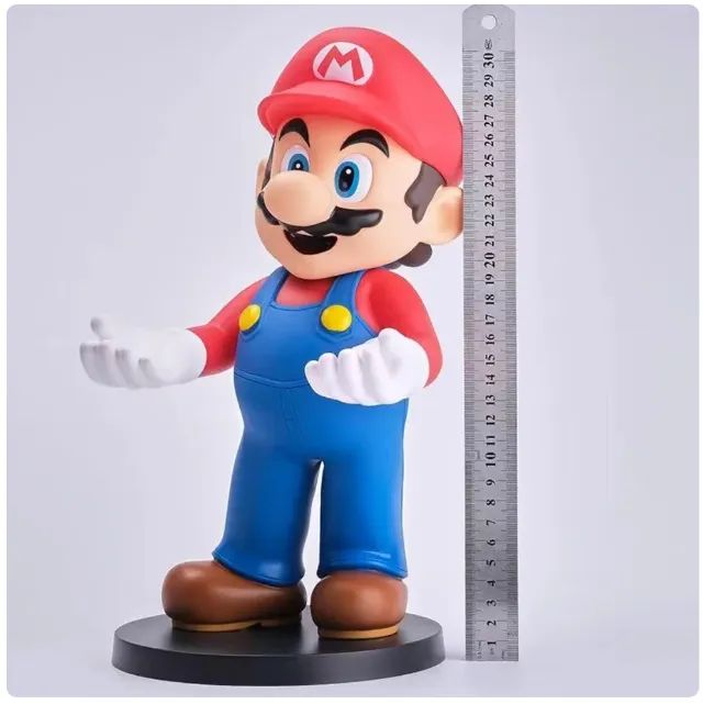 Boneco suporte Super Mario Bros 31cm grande - Foto 3
