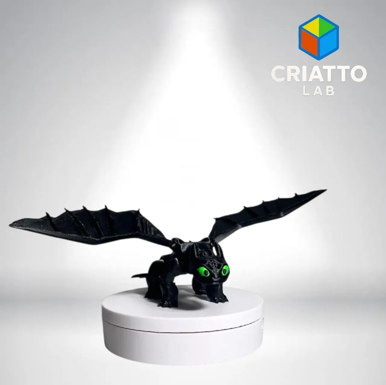 Dragão articulado Fúria da Noite - Modelo exclusivo