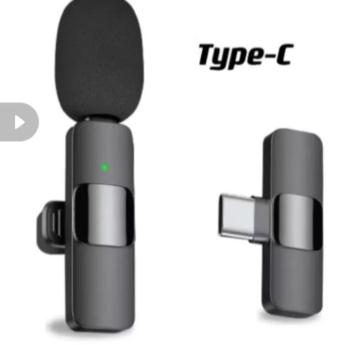 Microfone Lapela para Celular - Tipo C - Novo