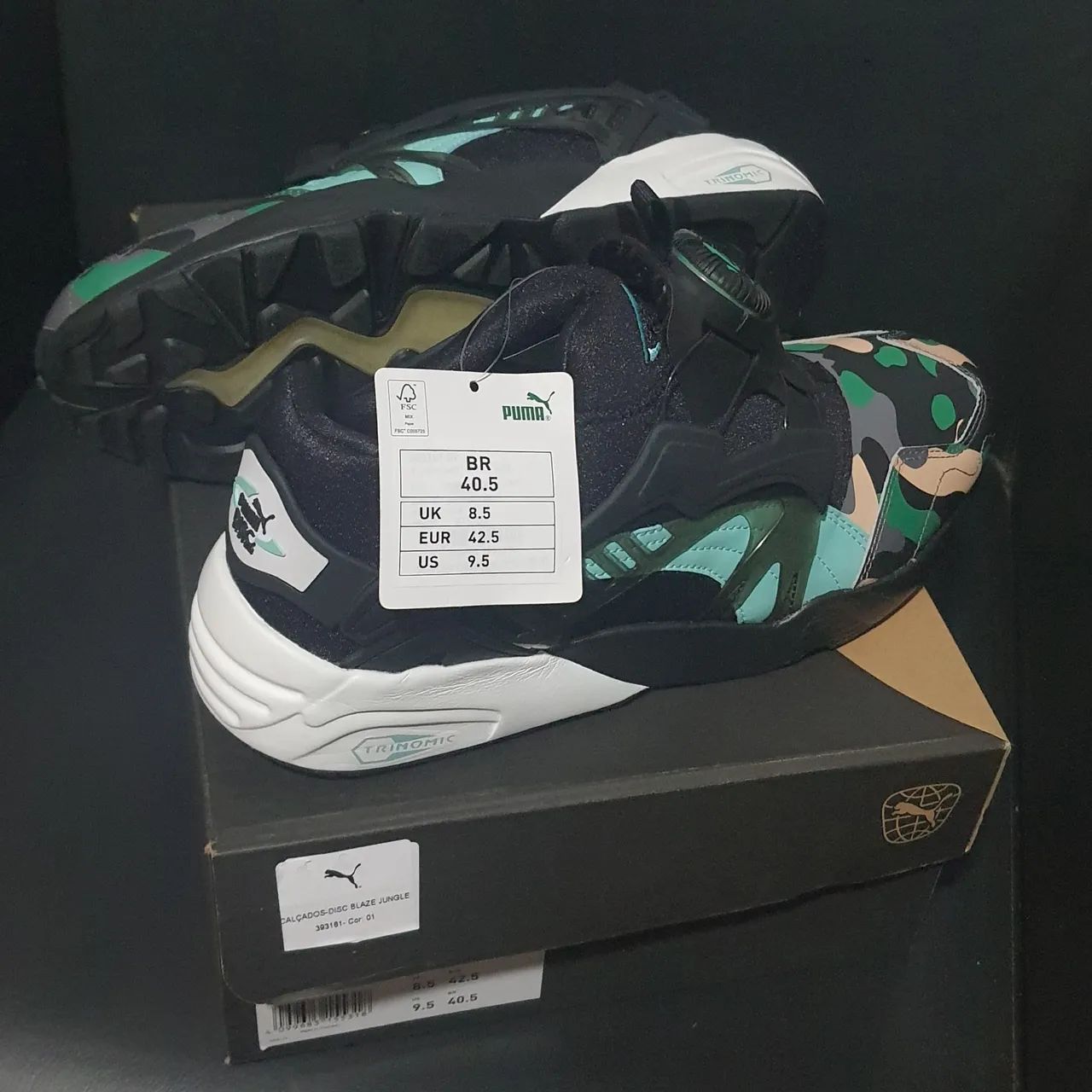 Tênis Puma Disc Blaze Jungle Ltdo 40/41 PROMOÇÃO Calçados