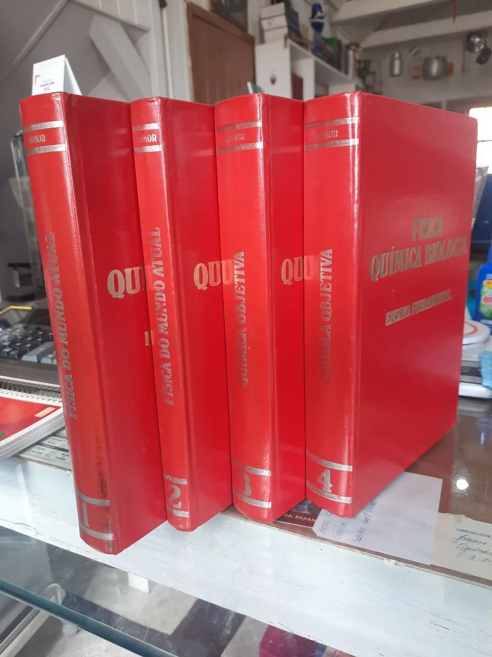 Enciclopédia 4 volumes Física Química Biologia 1968 **leia a