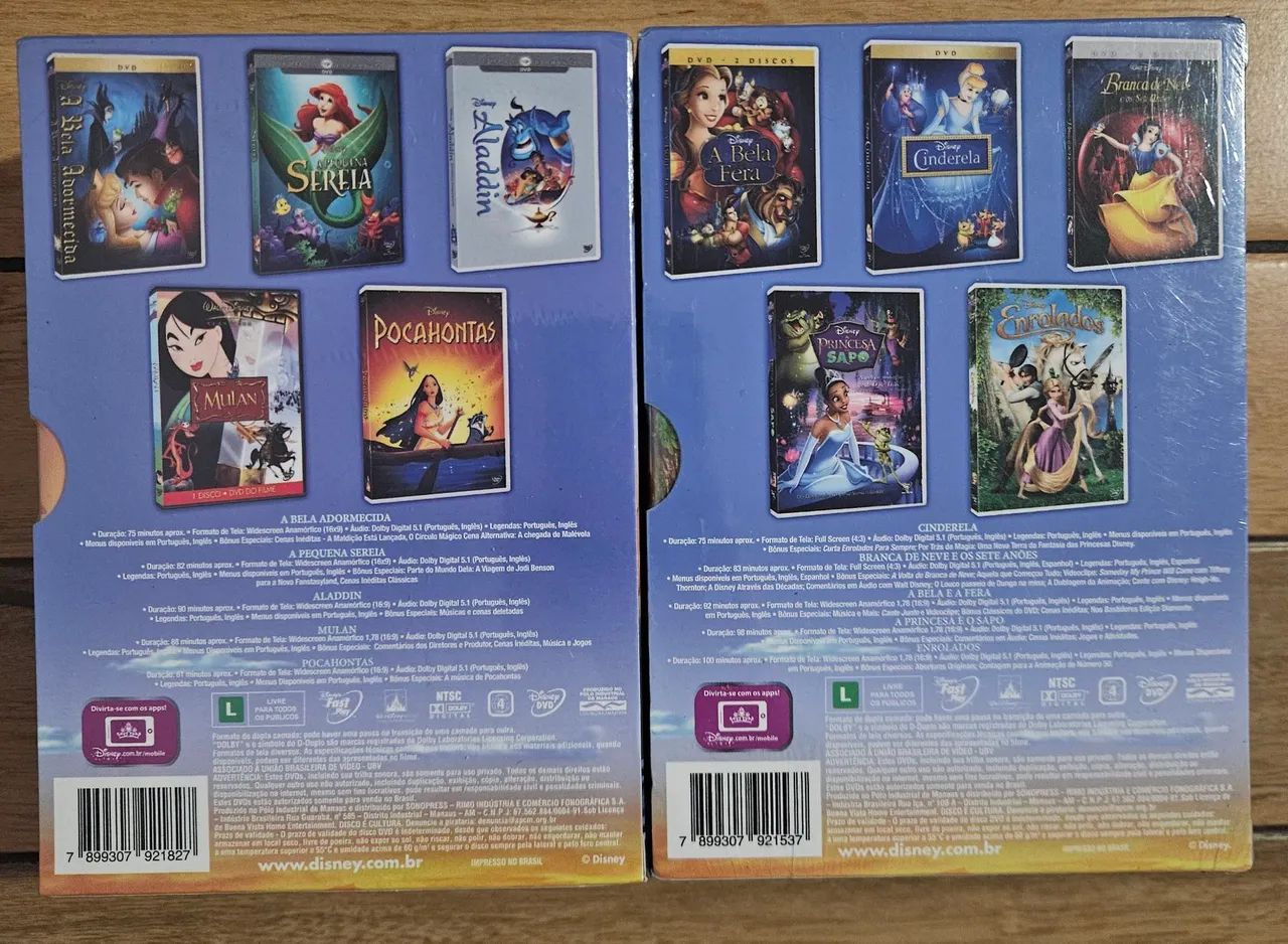 Coleção Disney Princesas - Volume 1 e 2 - DVD Original - Foto 2