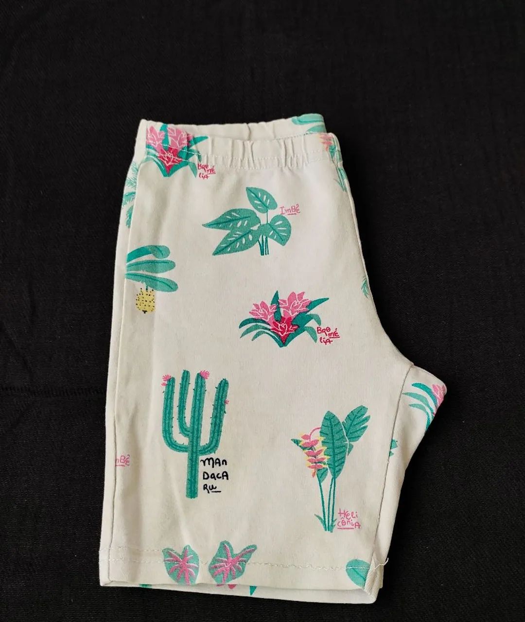 Shorts Infantil com Estampa Tropical - Foto 2