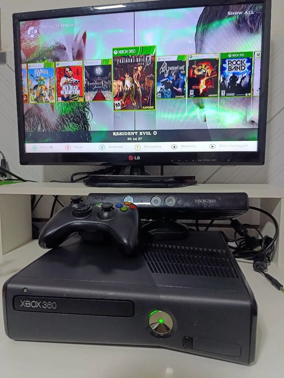 Xbox 360 com Kinect e controle vários jogos  - Foto 2