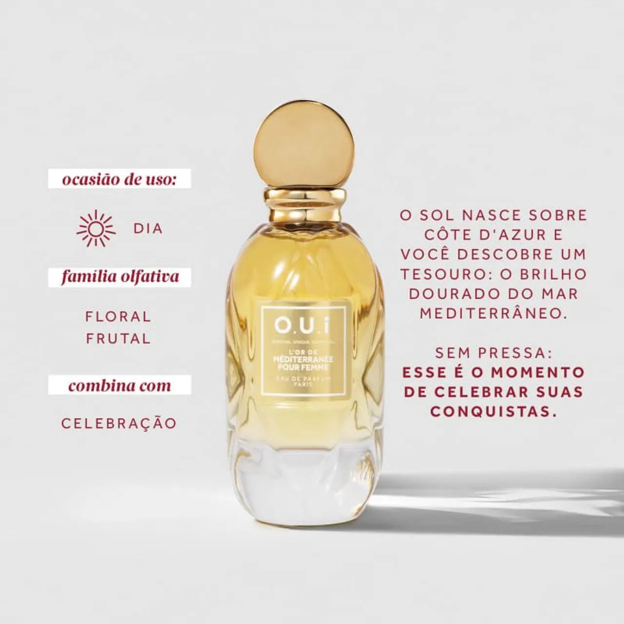 O.U.i L'Or de Méditerranée Pour Femme - Perfume Feminino - Foto 2