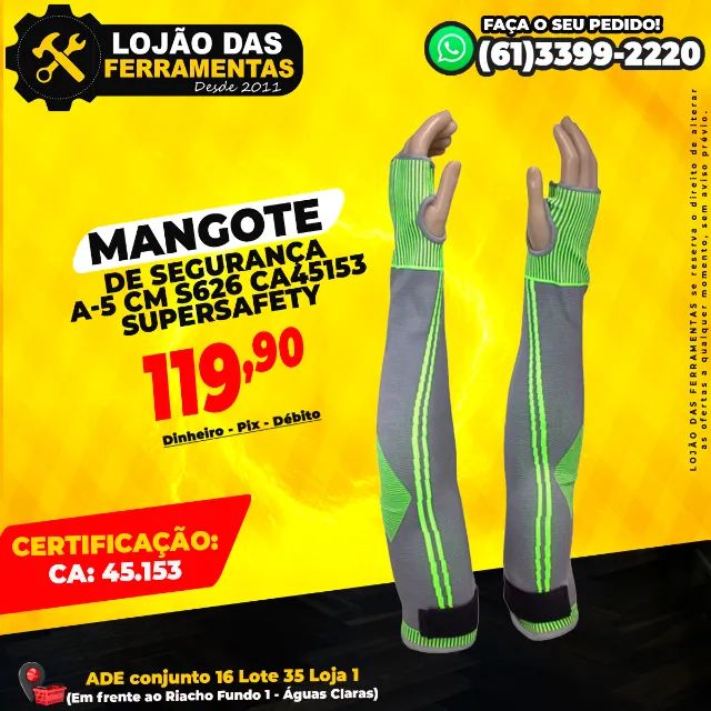 Mangote de Segurança A-5 CM S626 CA45153 Supersafety