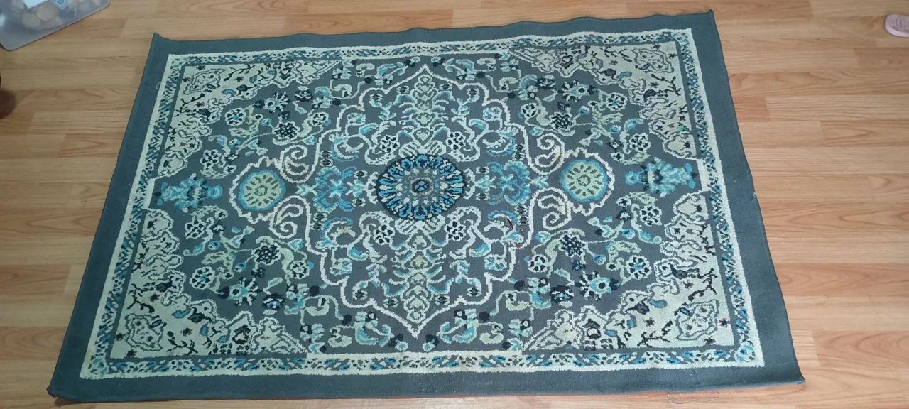 Tapete Floral Azul e Branco - Foto 2