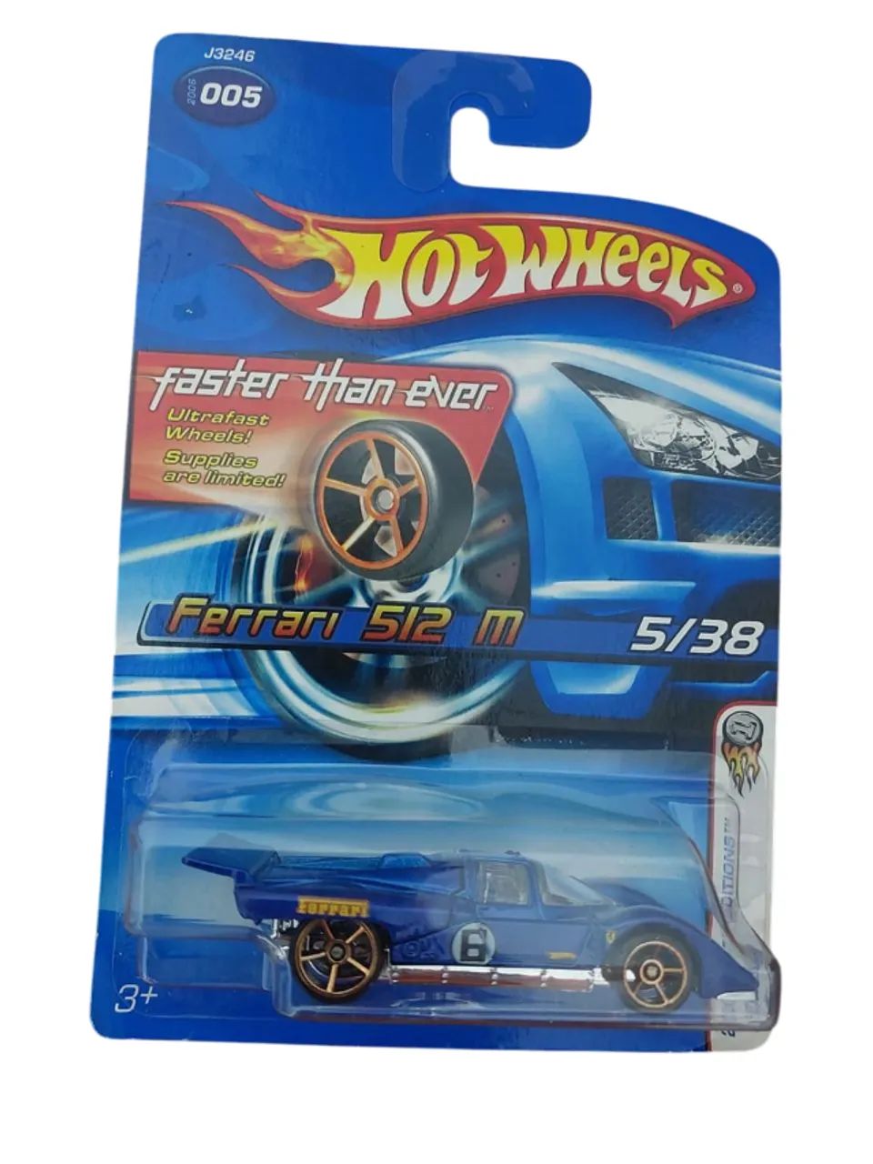 Hot Wheels Mainline Ferrari 512 M Azul