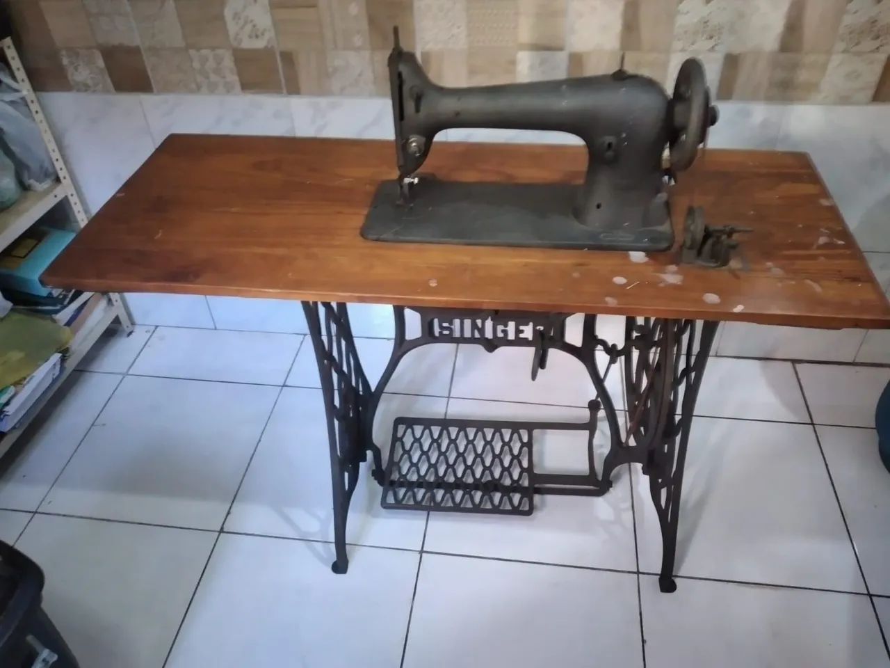 Máquina de costura tecido é couro  - Foto 2