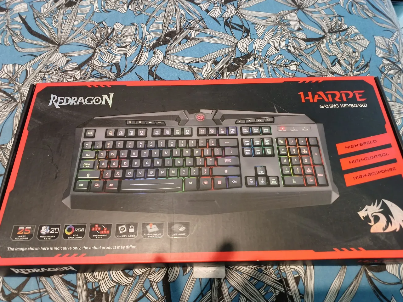 Teclado Gamer Redragon Harpe LED RGB