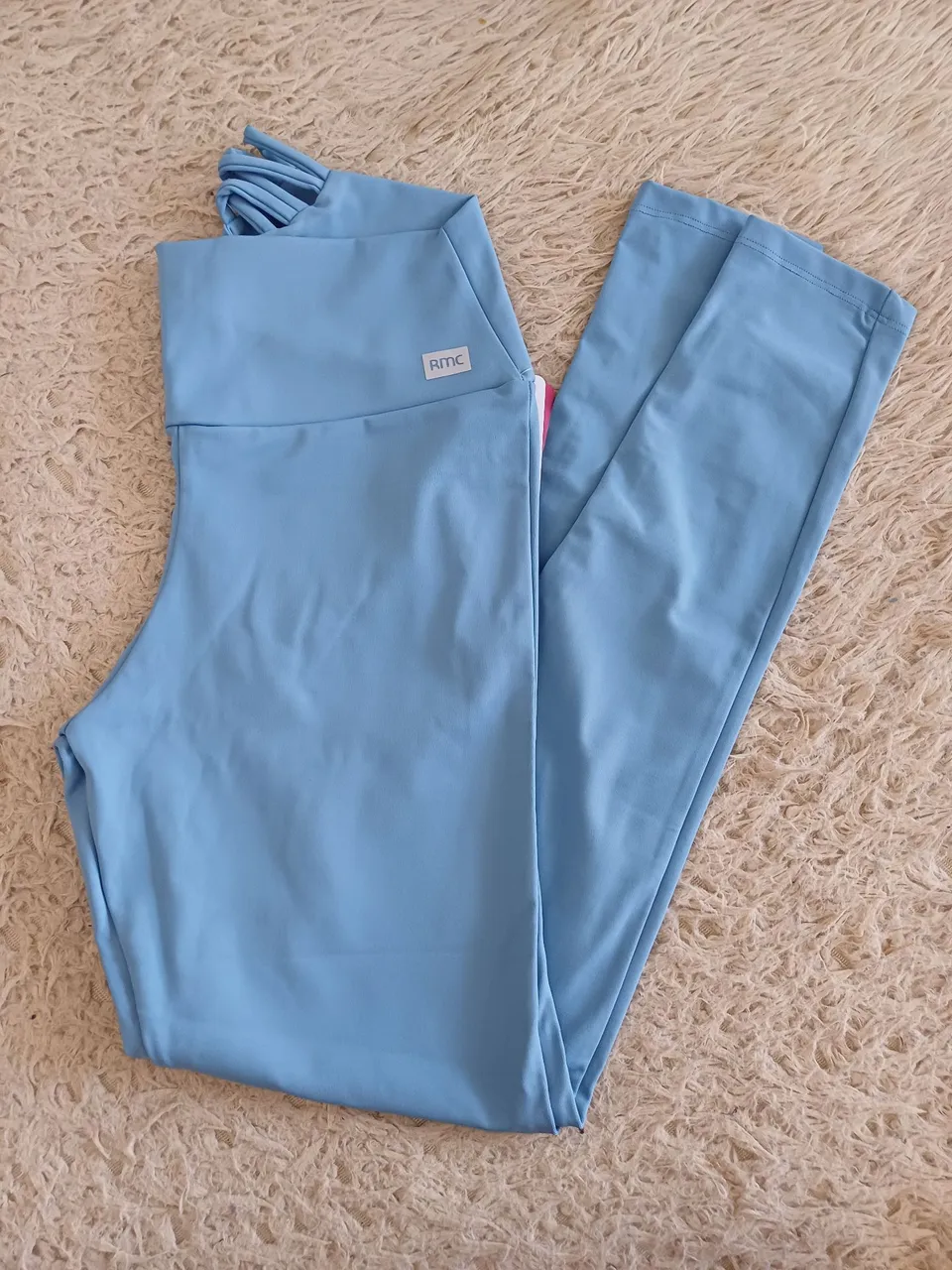 Calça Legging Azul Claro Rmc Fitness