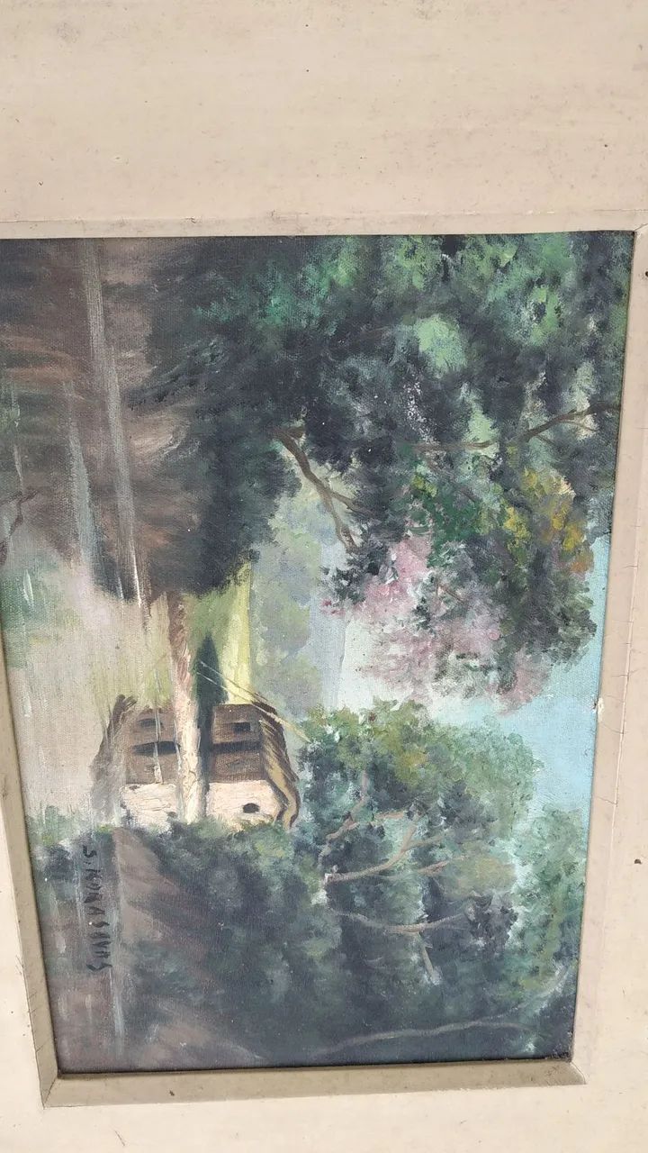Quadro Pintura Paisagem