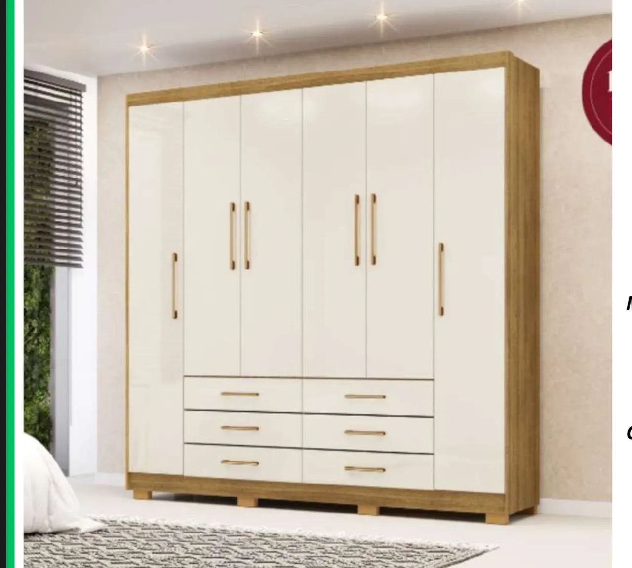 Guarda roupa 100% MDF  - Foto 2