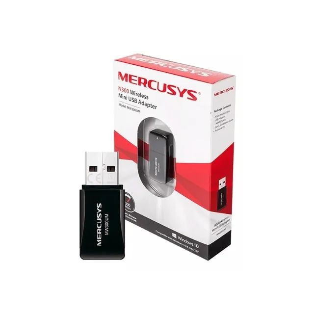 ADAPTADOR USB WIRELESS N 300 Mbps MW300UM MERCUSYS