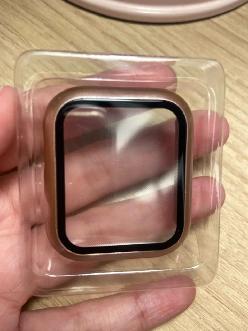 Pulseiras para Smartwatch - Rosa e Bege e capa rose de proteção de smartwatch - Foto 4