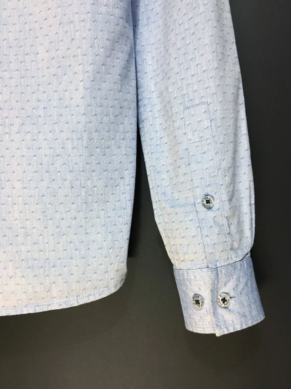 Camisa social Ellus 2nd Floor, azul textura - Foto 4