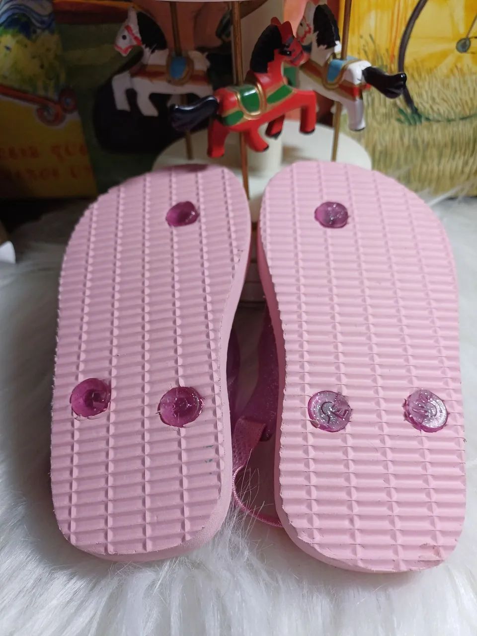 Chinelos Pimpolho novo rosa com detalhe de coala - Foto 4