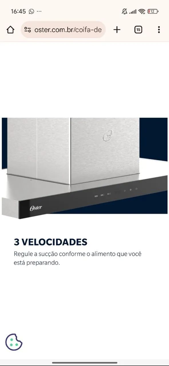 Coifa de Ilha Oster 90cnt Duplo Painel - Foto 6