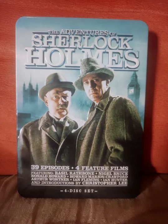 DVD box steelbolk Sherlock Holmes 1954 - 39 Episódios e 4 Filmes