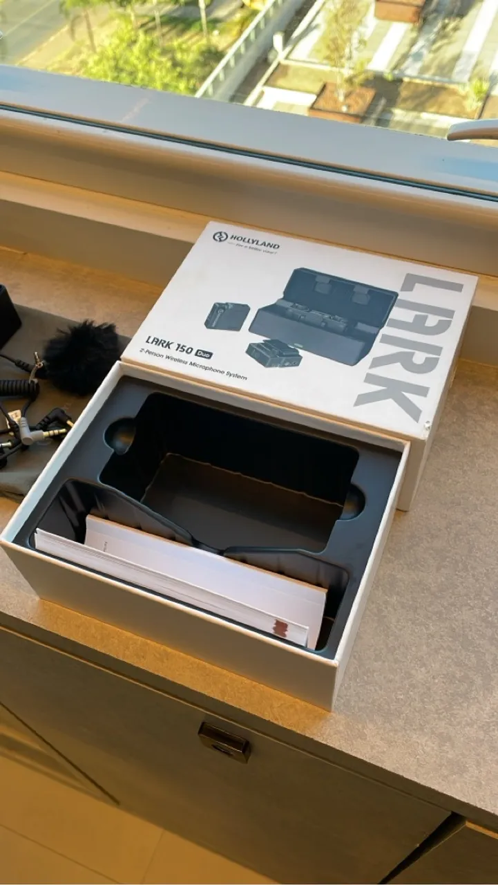Hollyland Lark 150 Duo - Microfone sem fio